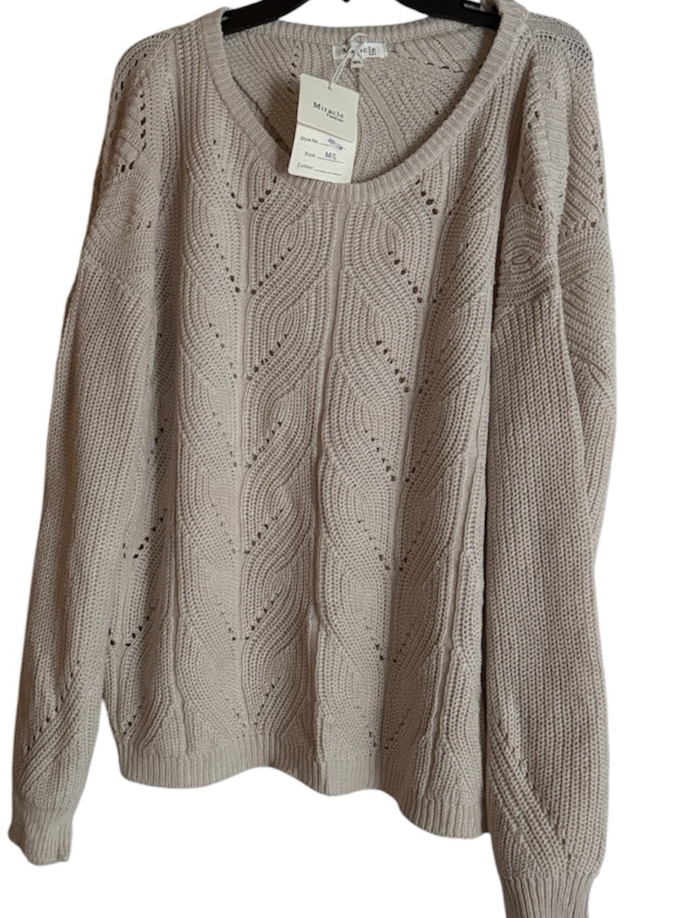 Miracle Oversized open back sweater